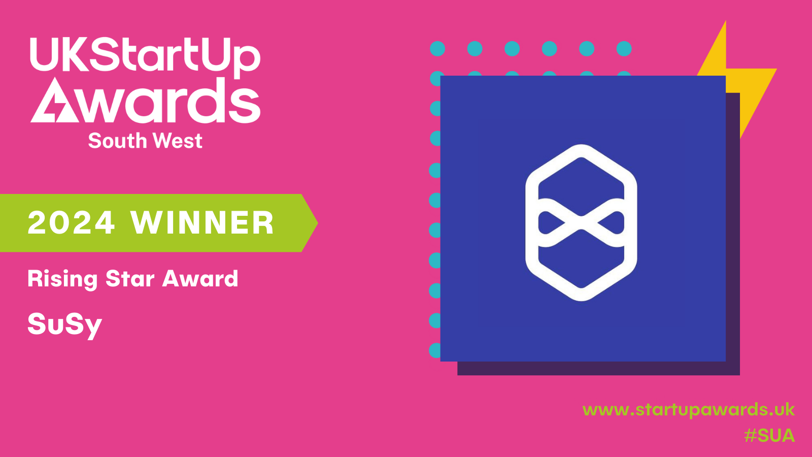 UK StartUp Awards South West winner of the Rising Star Award